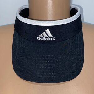 Adidas Women's Aeroready Sunvisor Black White Cap OS